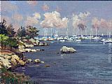 Thomas Kinkade Monterey Marina painting